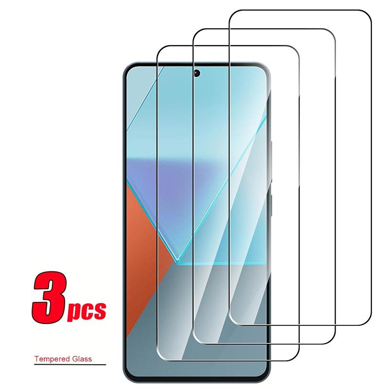 3 шт. 3 шт. для XiaoMi RedMi Note 12 13 Pro 4G 5G 12C 13C 12s Pro Plus закаленное стекло стекло полный клей прозрачная защита экрана