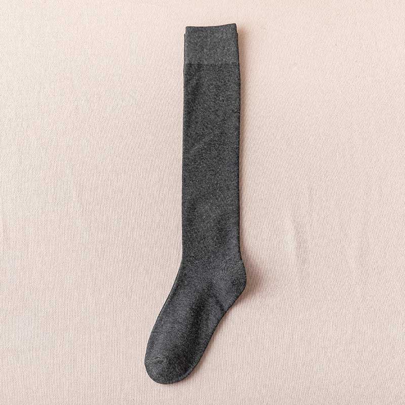 Женские гольфы, хлопковые зимние теплые носки, белые, черные вечерние сексуальные длинные носки для танцев, модные носки до середины икры