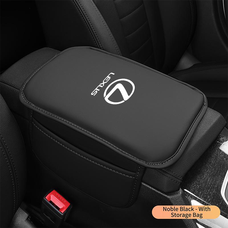 WRSP5 For Lexus IS500 LS460 RC200 LM300 RX450 LX NX350h UX RZ450e RC30 Car Interior Leather Armrest Box Cushion Elevated Pad