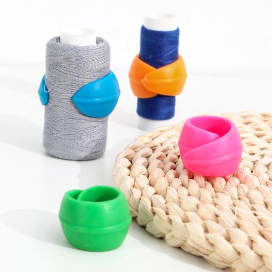 10/100 шт. эластичный скрученный держатель для ниток, многоразовый, с большой прочностью, сохраняет катушку с нитью в чистоте и организованности, швейная и вышивальная машина