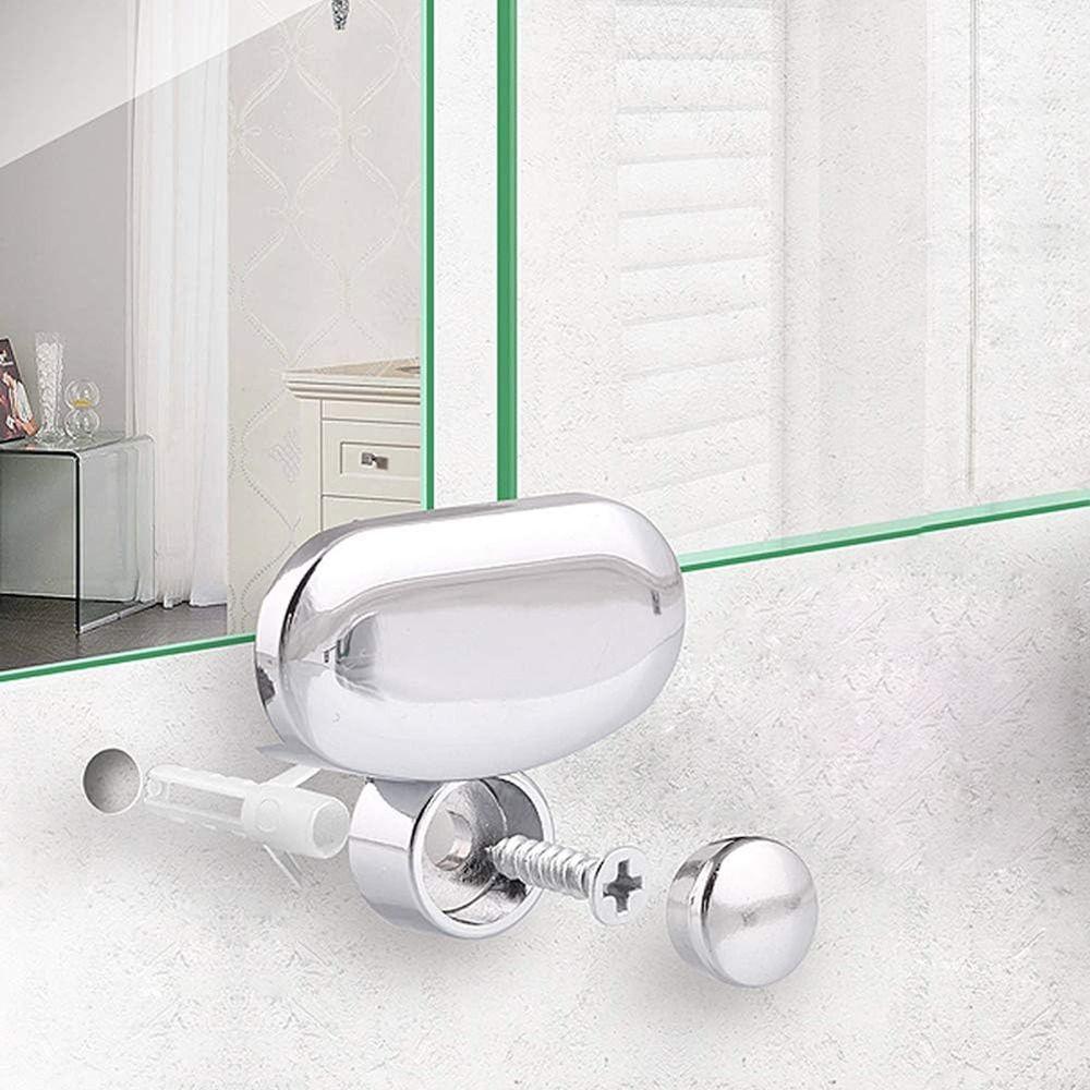 Зеркальный зажим из цинкового сплава серебристый крепеж для зеркал новые гвозди для крепления зеркал