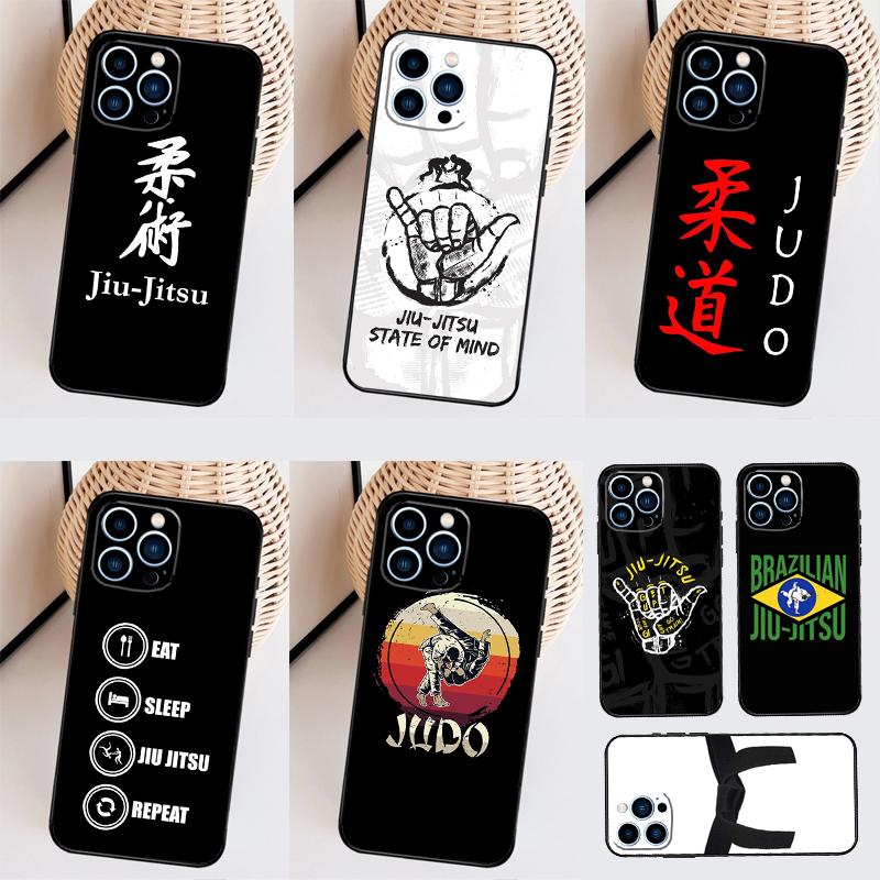 Чехол для iPhone 14 Pro 11 16 15 Pro Max 12 13 Mini Plus XS X XR с изображением Дзюдо BJJ Джиу-джитсу Funda