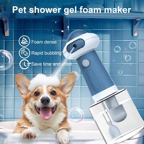 400ml Electric Foaming Shampoo Dispenser for Dog And Cat Bath Rechargeable Soap Shampoo Frother Bubble Machine Pet Bathing Accessory