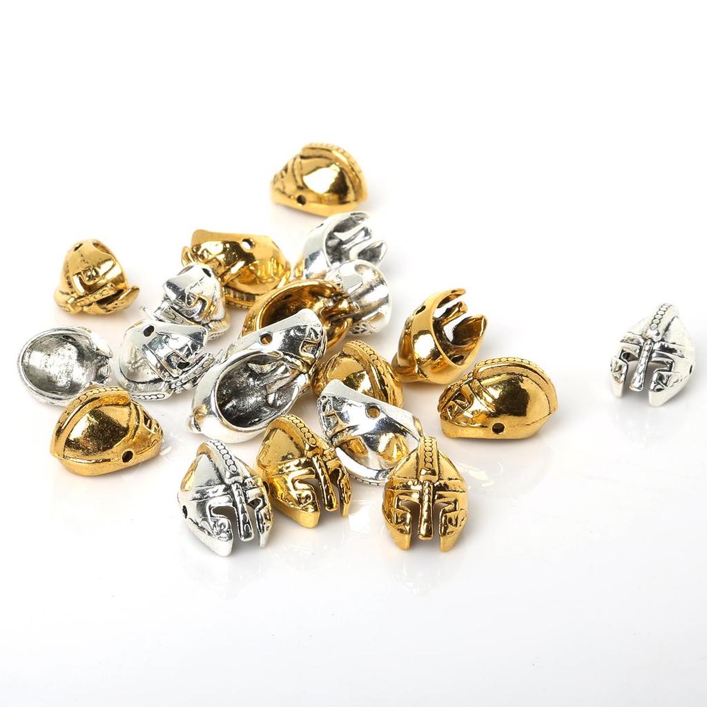 10Pcs Metal Loose Beads Cap Charm for Jewelry Making Bracelet Accessories