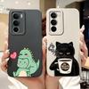 Чехол для Realme C75 RMX3941 Милый Кот Динозавр Мультяшная Обложка Мягкий ТПУ Чехол для Телефона Для Realme C71 C 75 RealmeC75 X C75X Fundas Сумки