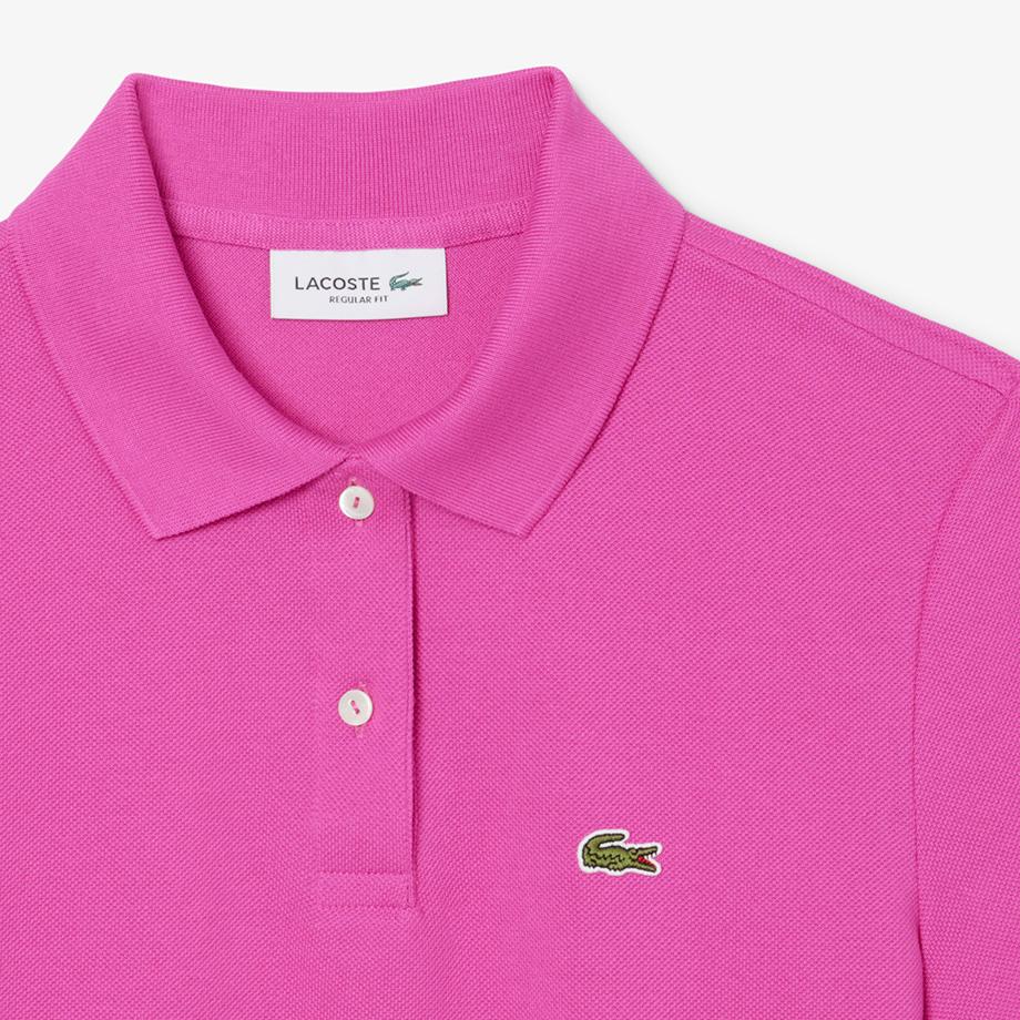 Lacoste Женская рубашка-поло с 2 пуговицами, классический крой PF7839-55GI1L