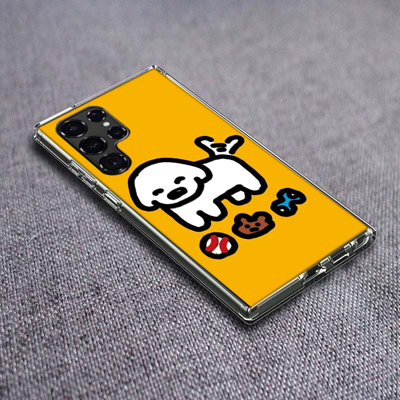 Cute Matsui Art Phone Case For Samsung Galaxy S24 S23 S21 S20 FE S22 S26 Ultra S25 Edge S10 Plus Cover Clear TPU Capa Shell Coqu