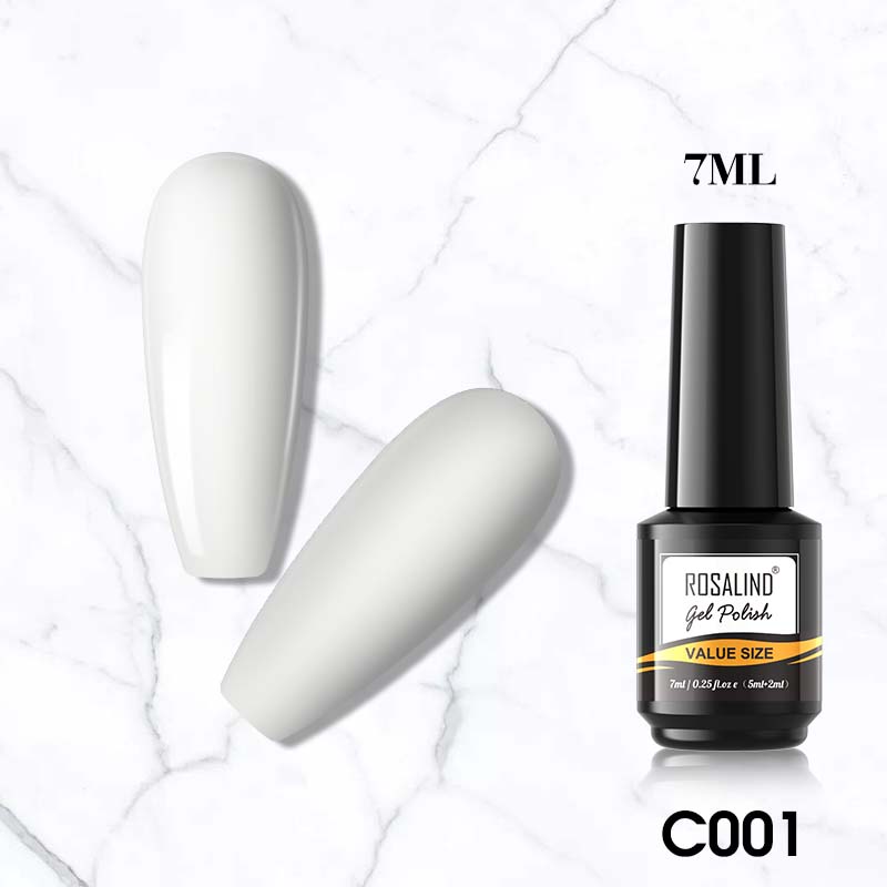 ROSALIND 7ml 59 Colors Manicure Semi Permanent Glitter Gel Nail Polish Long Lasting Top Base Gel UV LED Varnishe Fashion Nail Art