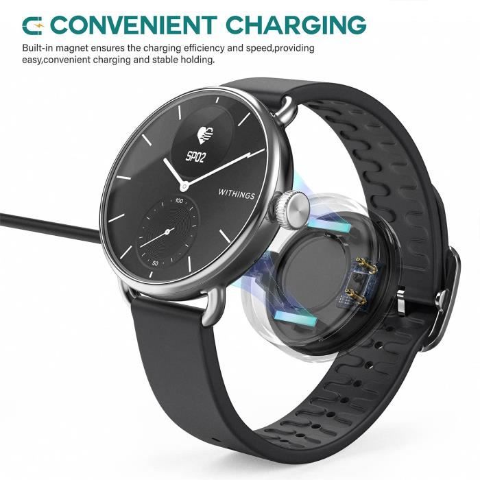 Charger for Withings ScanWatch USB Charging Cable for Withings ScanWatch