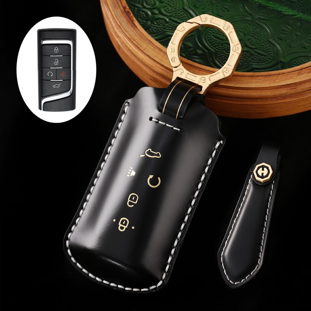 Кожаный чехол для ключа автомобиля подходит для GAC Trumpchi M8 новый GS8 коммерческий автомобиль специальный защитный чехол