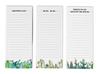 Pack of 3 Magnetic Fridge To-Do List Notepads- Magnetic Memo Pads For Refrigerator- (50 Sheets