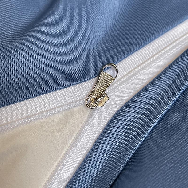 Комплект постельного белья из шелка, простыня, пододеяльник, наволочка, комплект из четырех предметов, комплект из трех предметов.