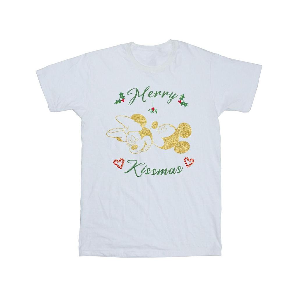 Disney Mens Mickey Mouse Merry Kissmas T-Shirt