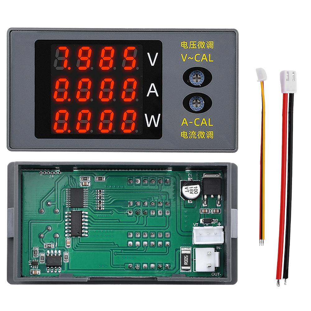 DC730 Четырехзначный цифровой вольтметр, амперметр и ваттметр DC 0–100 В, 10 А, 1000 В Напряжение и ток могут быть точно настроены