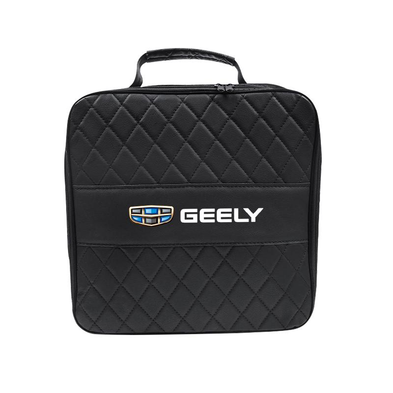 Автомобильная сумка-органайзер из кожи для Geely Coolray Geometry C GX3 Emgrand EC7, автомобильный перезаряжаемый кейс для хранения пистолета, аксессуары
