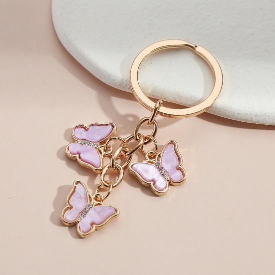 Брелок-подвеска-бабочка с кисточкой из нержавеющей стали, изысканная сумка на плечо, школьный ранец, украшение, подвесной кулон, гладкий брелок для ключей от автомобиля, кошелек, аксессуары