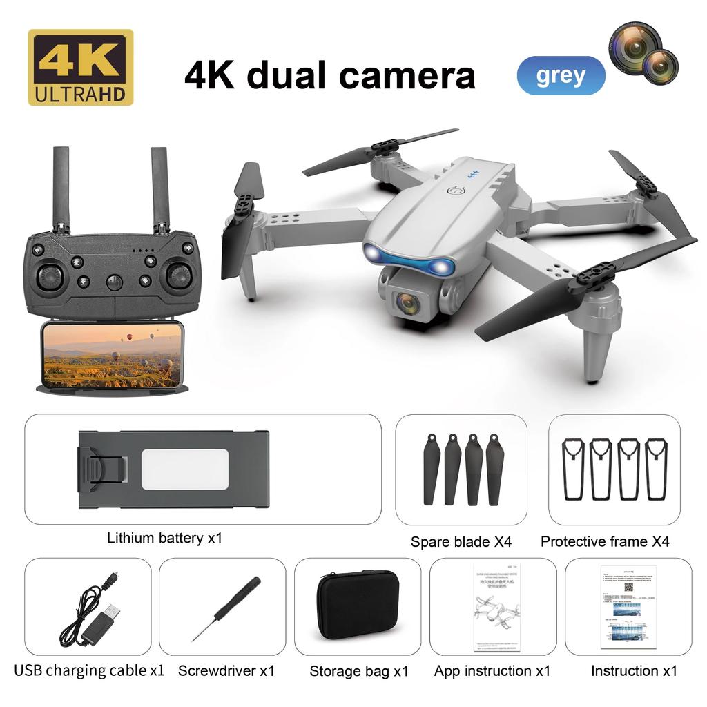 E99 Pro Drone with 4k Professional Camera Aerial Photography Dual Camera HD Camera Three sided Obstacle Avoidance Quadcopter