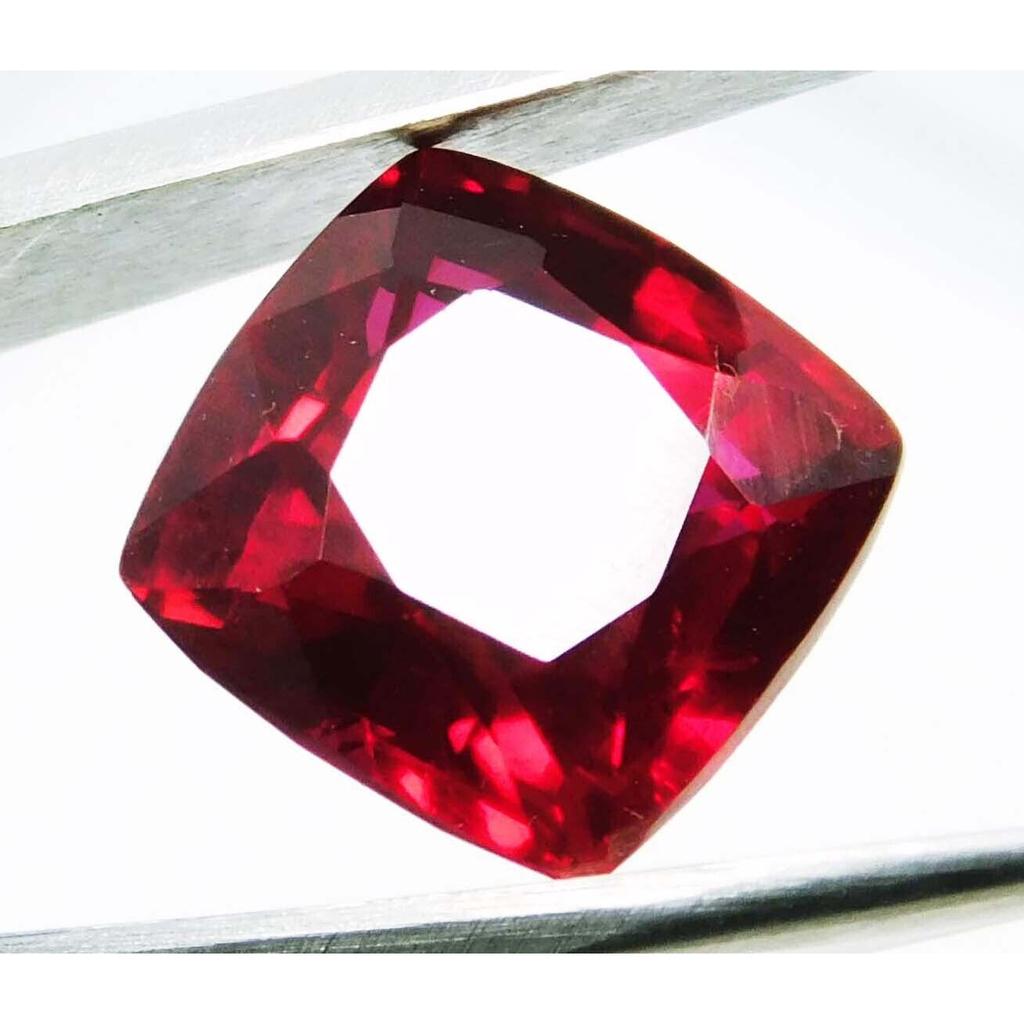8.60 Ct CERTIFIED NATURAL Ruby Red SQUARE Cushion Cut Loose Gemstone Earing Size YA-127875