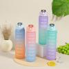 750ml Drinking Bottle Gradient Large Capacity Leak-proof Ins Style Traveling Straw Design Drinking Jug Daily Use