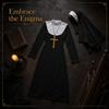 Retro Design Nun Costume Vintage Style Long Robe Costume Virgin Mary Costume  Halloween Party