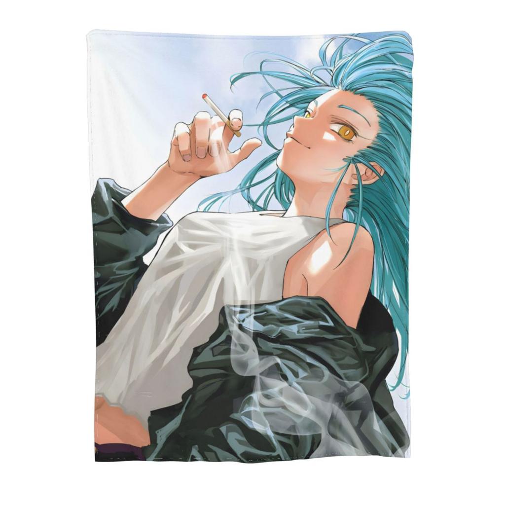 Anime Sakamoto Days Blanket Fleece All Season Multi-function Ultra-Soft Throw Blankets for Home Travel Bedspreads