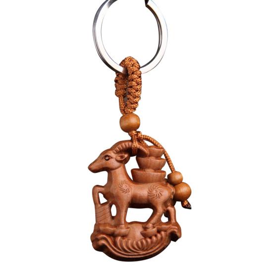 Резьба деревянный кулон брелок для ключей сумка висит декор подарок