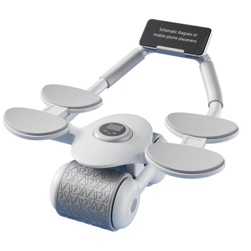 Колесо для пресса с автоматическим отскоком, двойной локтевой упор, сгибание мышц живота, упражнения для пресса, фитнес-оборудование для домашнего использования, фитнес-оборудование для мужчин и женщин