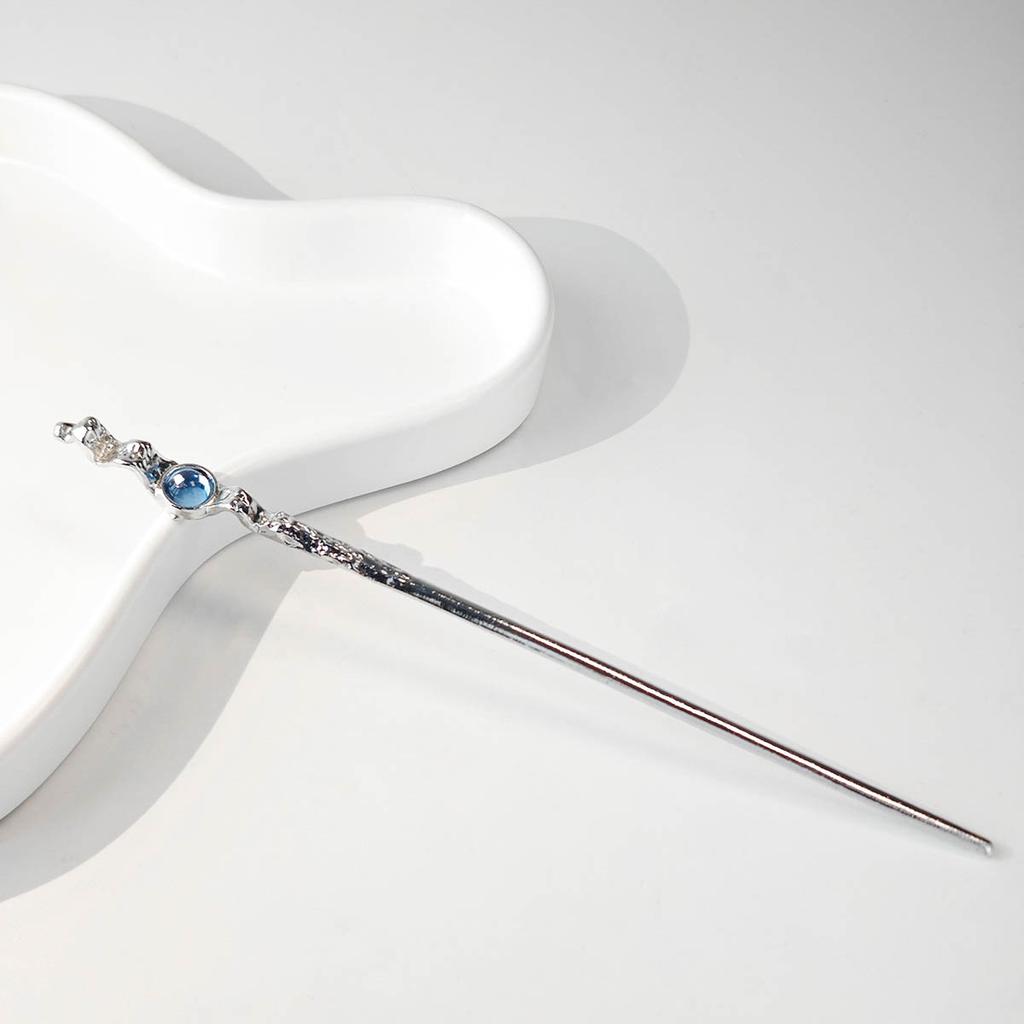 Национальный стиль Новая китайская заколка для волос Жидкий металл Бабочка Заколка Полумесяц Набор Бриллианты Винтаж Бамбуковые сочленения Кисточка Заколка для волос Прическа Заколка