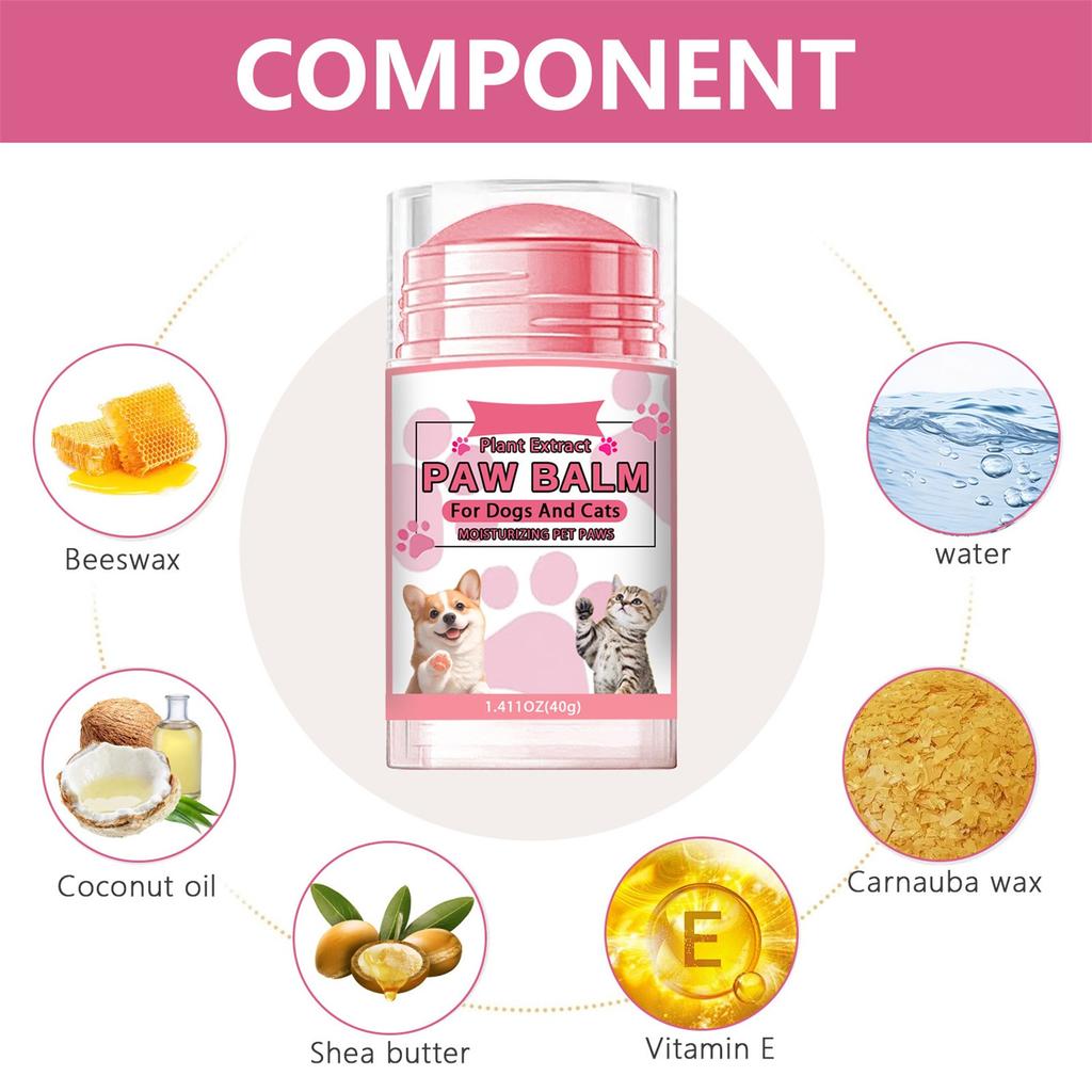 Pet Claws Cream 40g Anti-drying And Moisturizing Care Cream For Cats And Dogs Universal Double Cream For Tender Claws