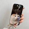 Забавный чехол для телефона с кошкой Чехол для телефона для iPhone 17,16,15,14,13,12,11 Plus,Pro Max,XS,Цветной Посеребренная Внутренняя крышка