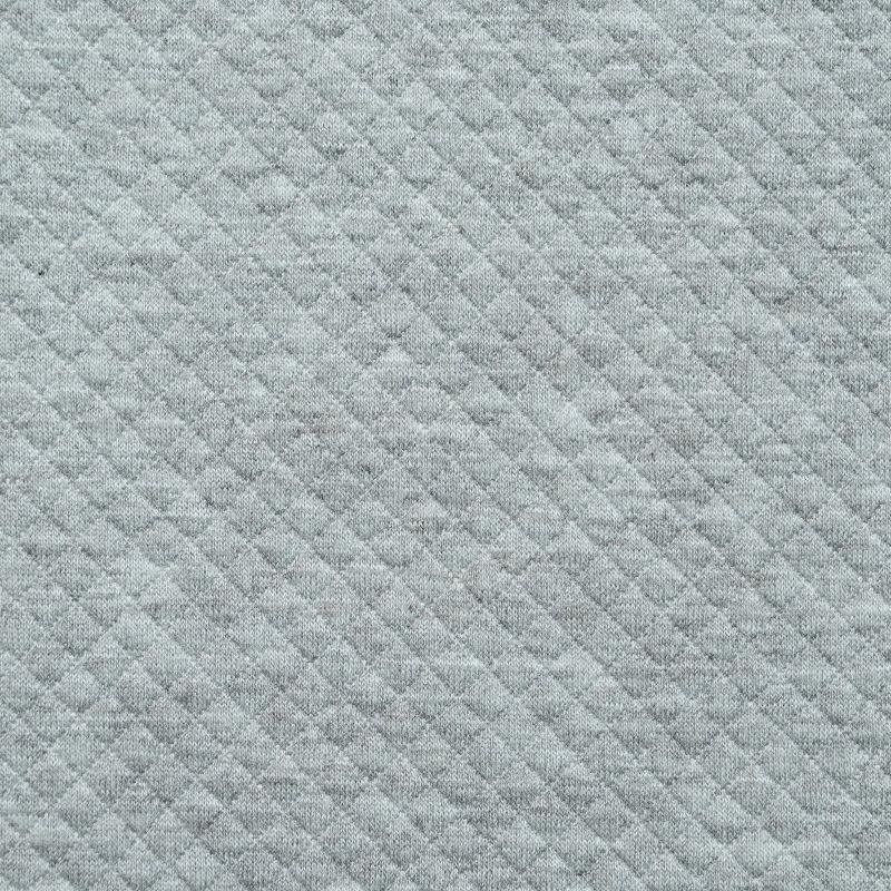 Square Grid Air Layer Jacket: Wire-Padded Polyester-Ammonia Fabric for Casual Home Wear.