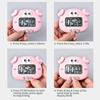 Digital Kitchen Timer Cute Animal Timer with Strong Magnet Back Stand Loud Alarm Large Screen