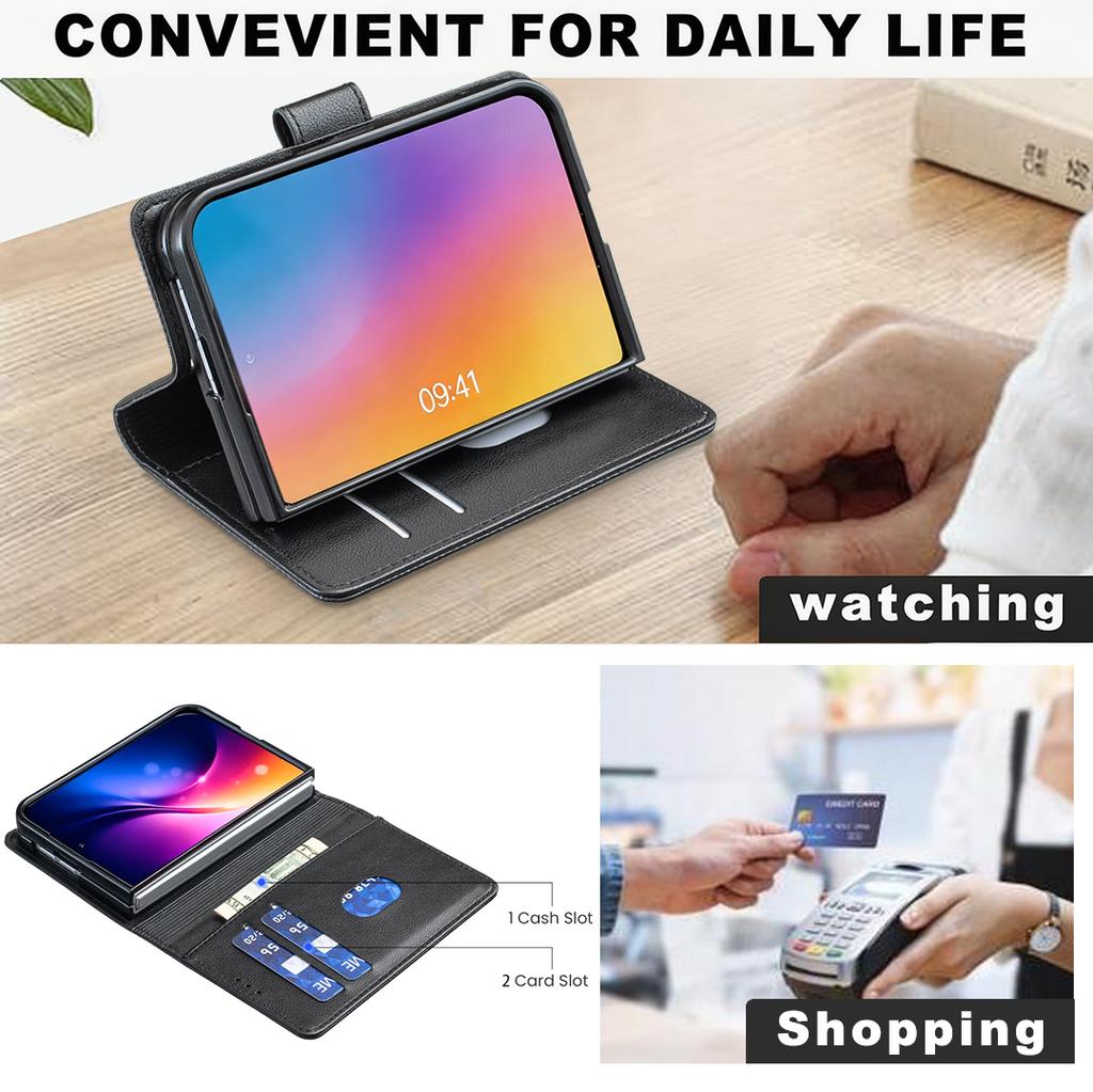 For iPhone Duo Case Skin-Friendly Luxury Matte Leather Flip Wallet Card Slot Shockproof Back Cover Accessories For iPhone Ultra