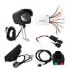 24V 350W Brushed Motor Controller with Foot Throttle Pedal Front Lamp Switch Set for Electric