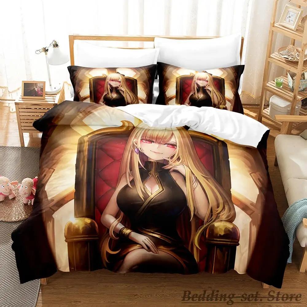 Marin Kitagawa Bedding Set Single Twin Full Queen King Size Bed Set Adult Kid Bedroom Duvetcover Sets Anime Parure de lit
