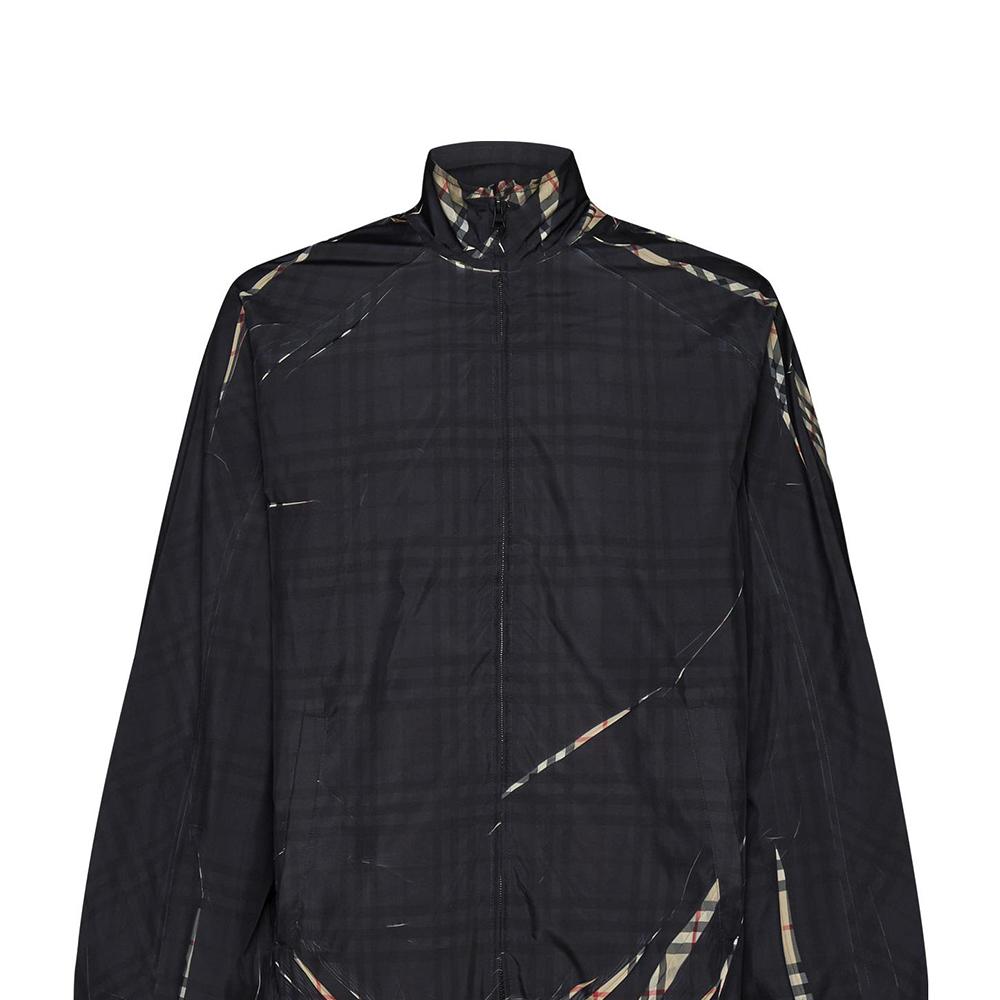 Burberry Sliced Checked Zip Up Jacket 8071071A7028