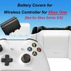 4 шт. Крышка батарейного отсека Замена для контроллера Xbox One/One S/One X [НЕ для Xbox Series X/S], Крышки задней панели батарейного отсека Крышка Ремонтная деталь Совместимая