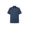 Polo SS22 Полосатая повседневная рубашка поло с коротким рукавом Мужская рубашка поло Синий 710729647-007