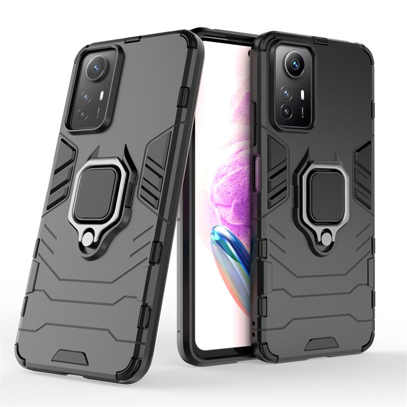 Чехол-накладка для Xiaomi Redmi Note 12S Capas Противоударный Чехол для Телефона Задняя Крышка Металлическое Кольцо Магнитный Держатель Fundas Redmi Note 12S