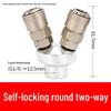 C-type Quick Connect Air Hose Adapter Kit: Self-locking Pneumatic Tool with Male/Female Quick Plug for Air Guns and Compressors.