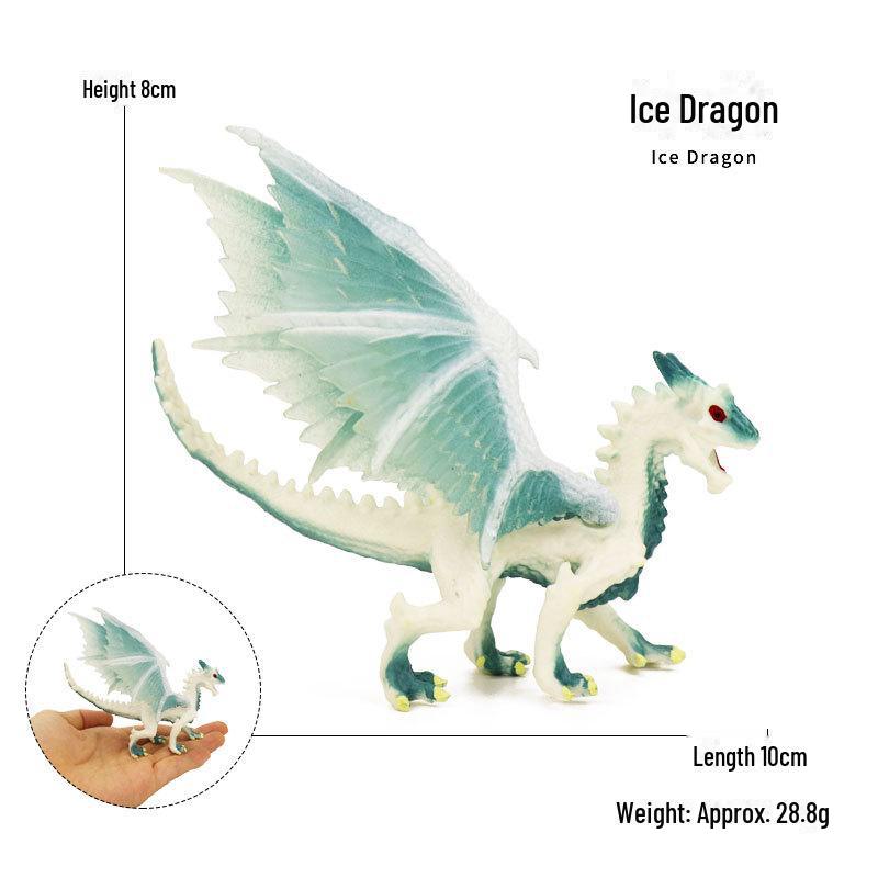 Cross-Border Fantasy Dragon Models: Fire Eagle, Ice-Breaker, Magma Dragon, Wolf Dragon, and Western Flying Dragon Ornaments