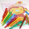 6/12/24/36 Colors  Non-Dirty Hands Plastic Crayon Erasable Painting Tools Triangular Children Wax Pencil Graffiti Oil Stick