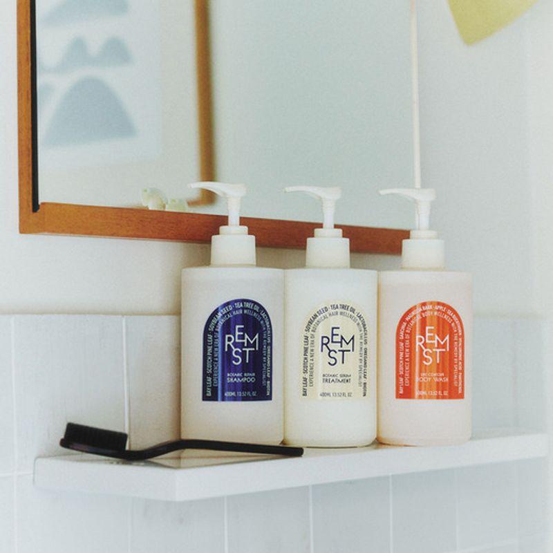 Double set of 3 shampoo, treatment, and body wash