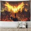 Psychedelic Forest Castle Tapestry Fairy Tale Anime Wall Hanging Hippie Witchcraft Home Decor Kawaii Dorm Decor Tapestry