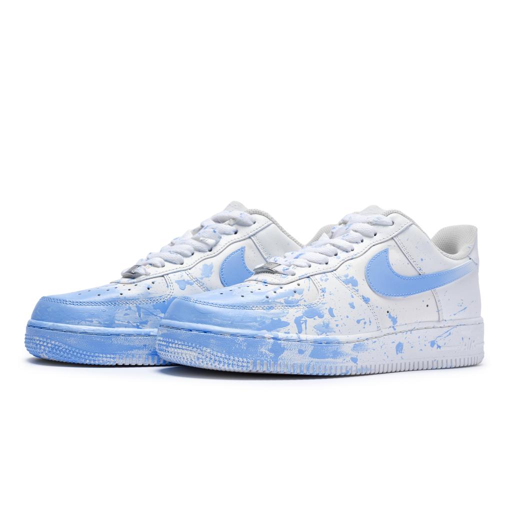 Nike Air Force 1 811 Manufacturing, Surfing Event, Special Shoe Box Low top Skateboard Shoes Men's White Blue CW2288-111(Team80-S-BOX)