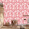 Red Hearts Coral Wallpaper 50x1000