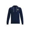 Project Rock Logo Solid Color Casual Hoodie Men Hoodie Deep-Blue 1370453-408