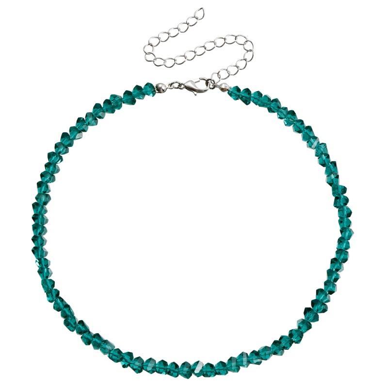 Винтажное корейское нерегулярное ожерелье-чокер из бисера, стекла и хрусталя для женщин