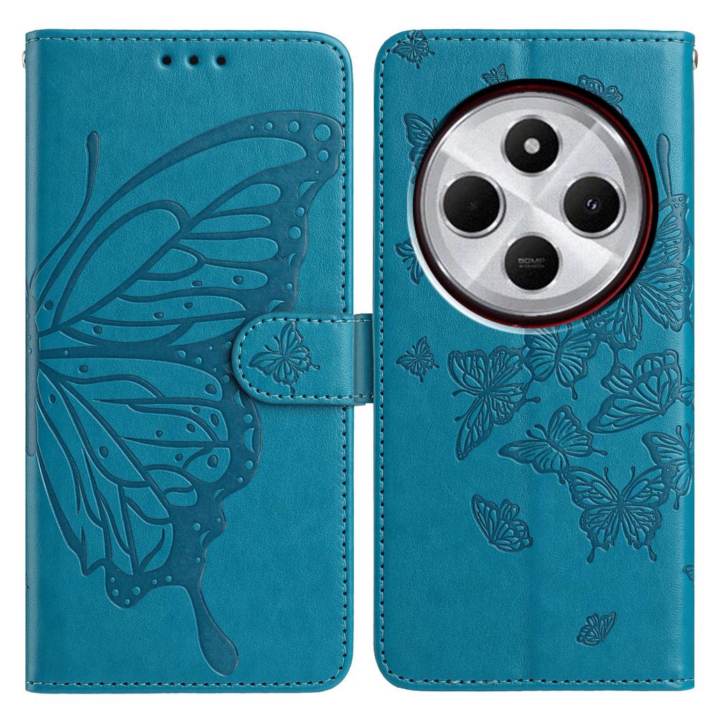 Чехол-кошелек для Xiaomi Redmi 14C 4G/14C 5G/14R 5G/A4 5G/A3 Pro 4G/Poco C75 4G/Poco M7 5G из ПУ кожи, чехол для телефона с ремешком