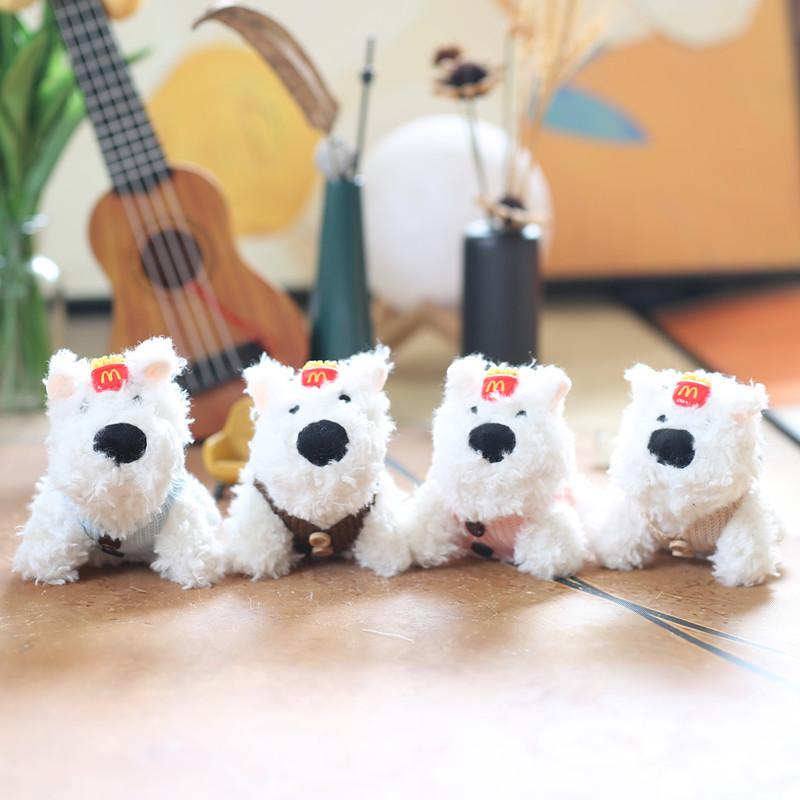 Очаровательная плюшевая кукла-собачка с коротким искусственным мехом для подвешивания на сумку и коллекции